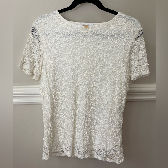 CALVIN KLEIN lace blouse - Picture 1 of 5